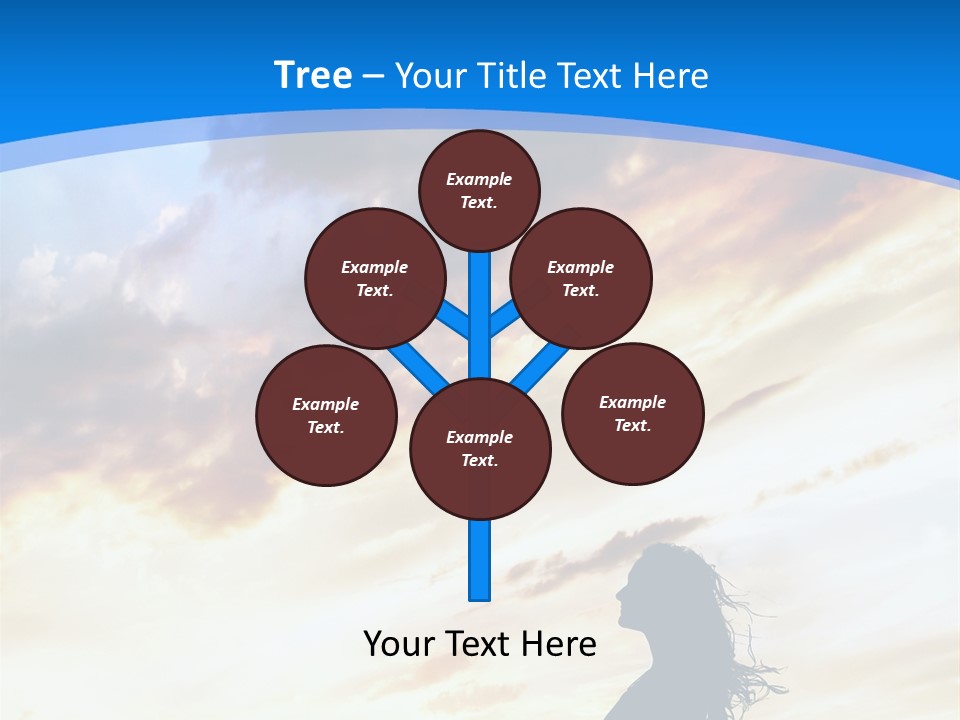 Position Mental Sunset PowerPoint Template