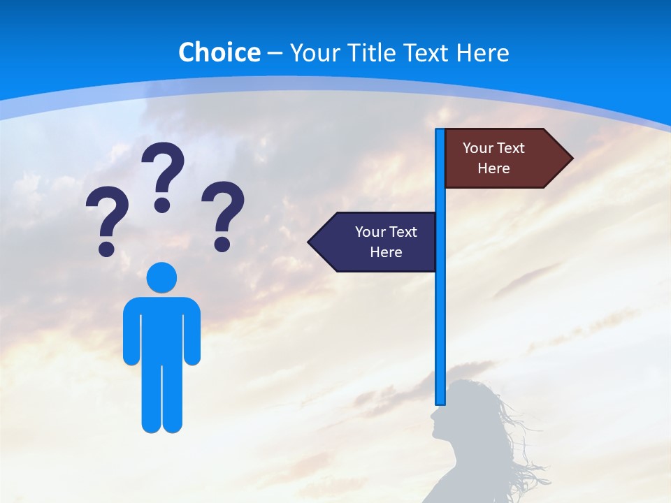 Position Mental Sunset PowerPoint Template