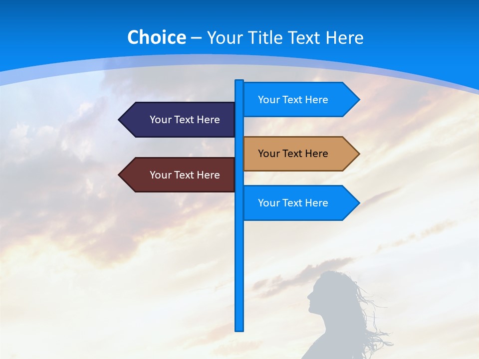 Position Mental Sunset PowerPoint Template