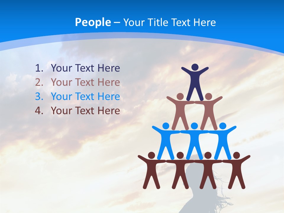 Position Mental Sunset PowerPoint Template