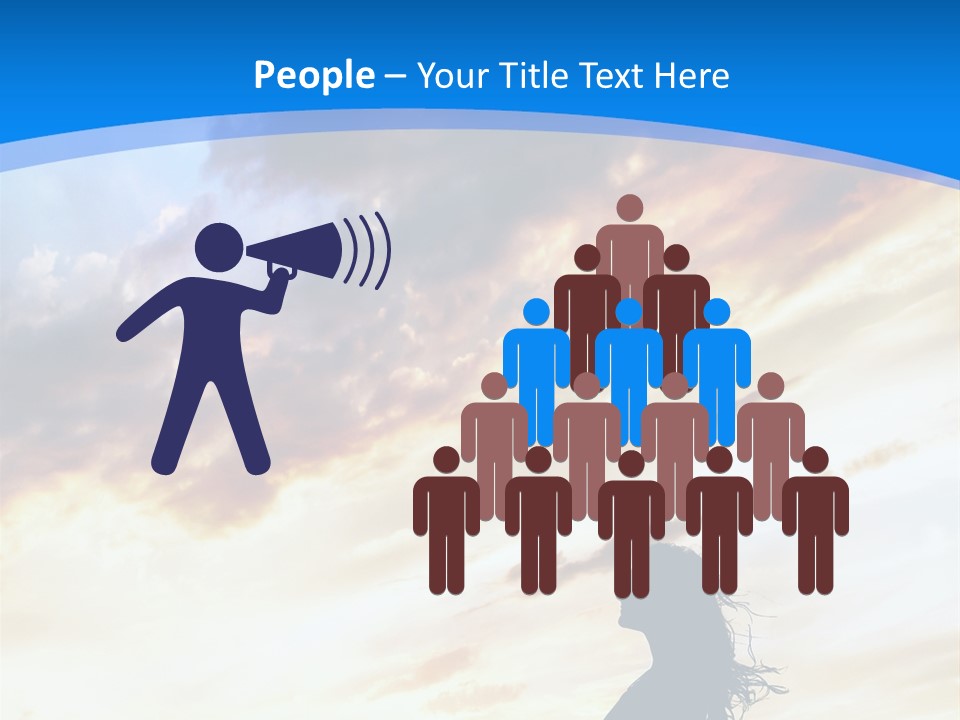 Position Mental Sunset PowerPoint Template