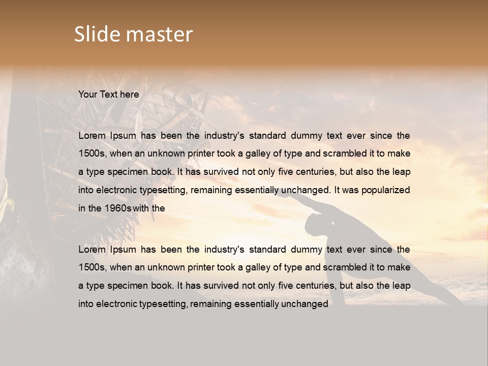 Mental Outdoor Male PowerPoint Template