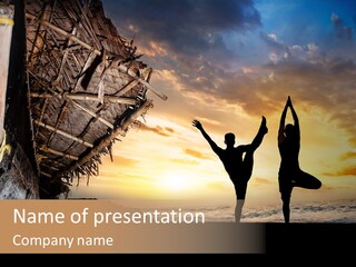 Utthita Balance Sea PowerPoint Template