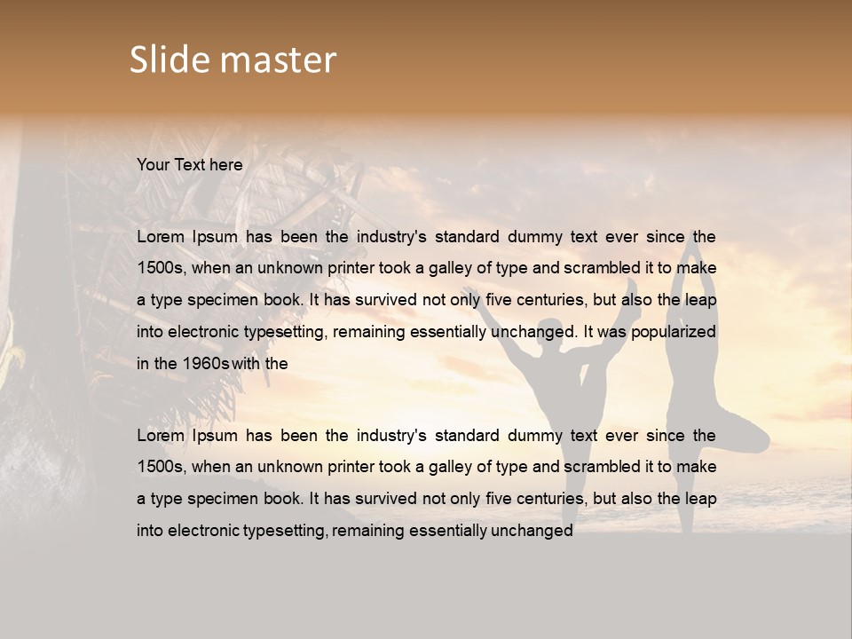 Utthita Balance Sea PowerPoint Template