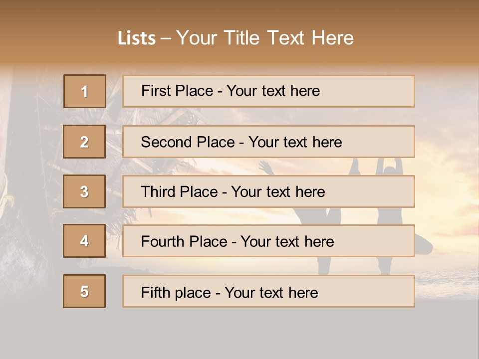 Utthita Balance Sea PowerPoint Template