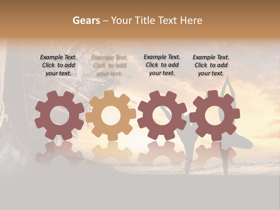 Utthita Balance Sea PowerPoint Template