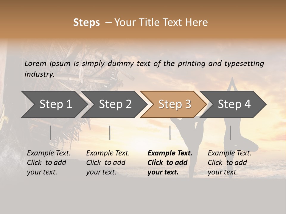Utthita Balance Sea PowerPoint Template