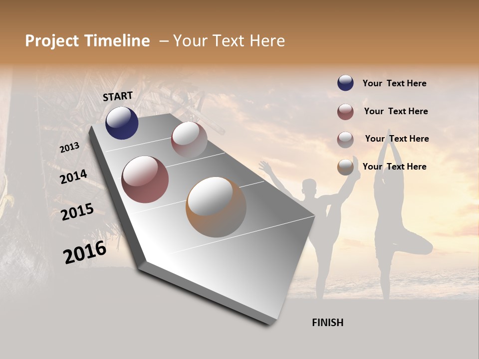 Utthita Balance Sea PowerPoint Template