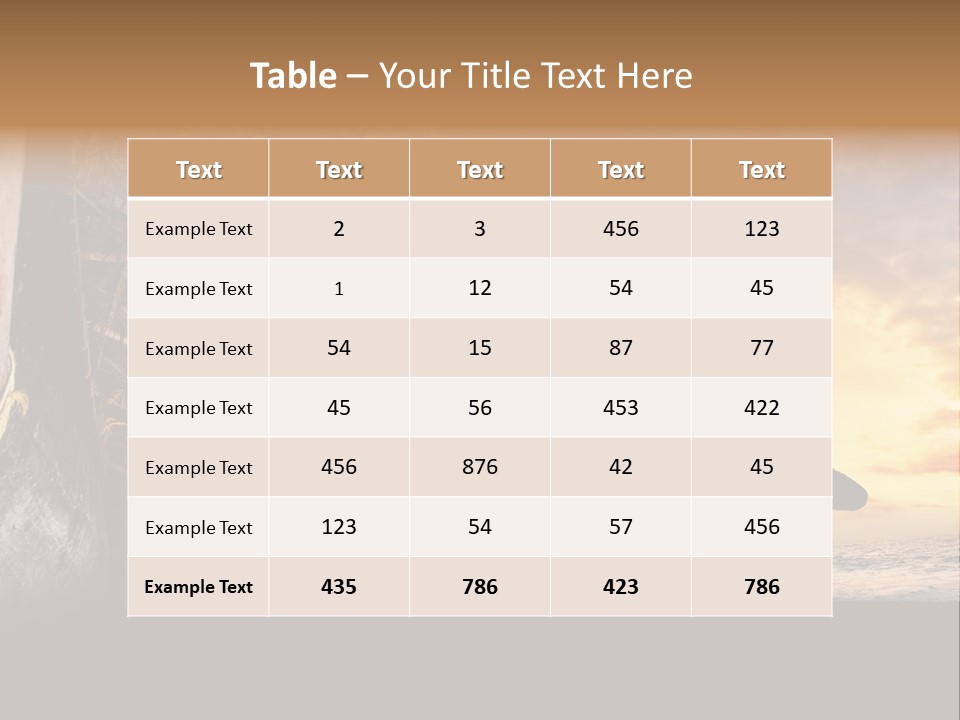 Utthita Balance Sea PowerPoint Template