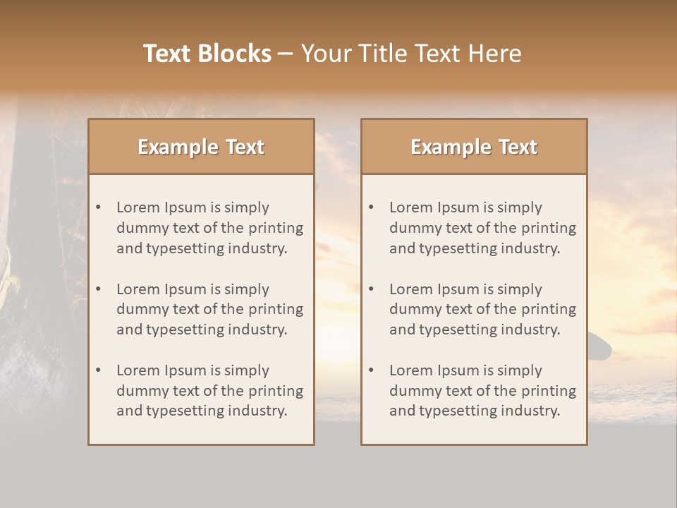 Utthita Balance Sea PowerPoint Template
