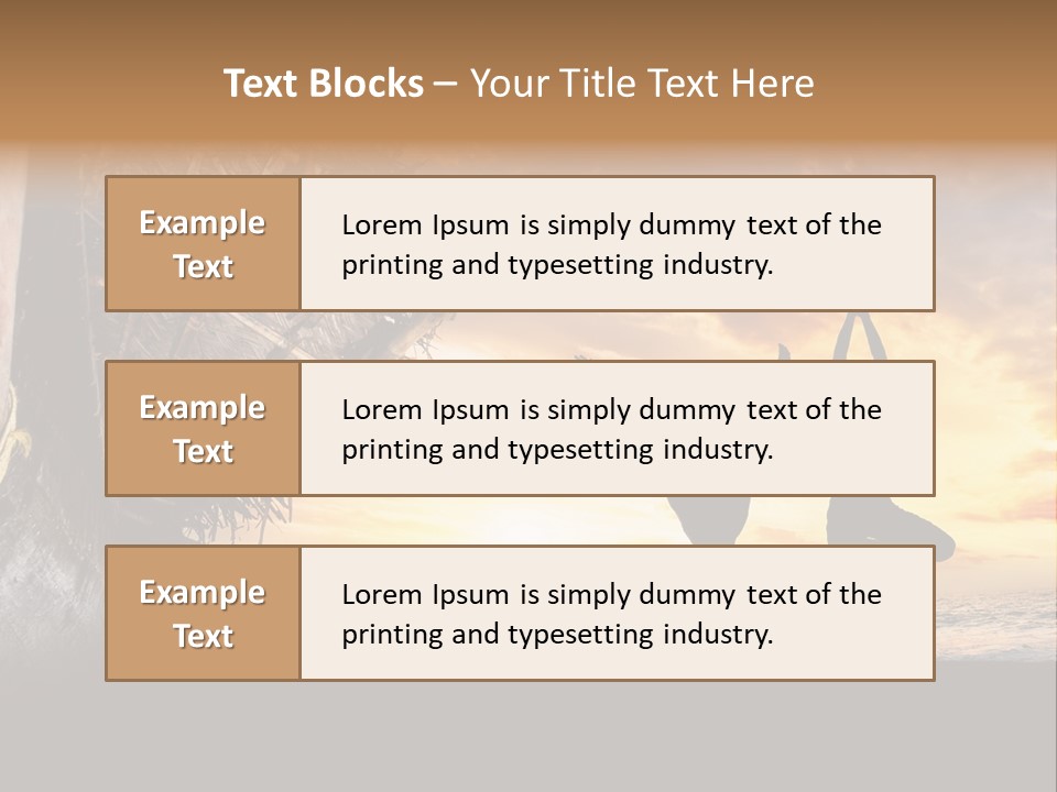 Utthita Balance Sea PowerPoint Template