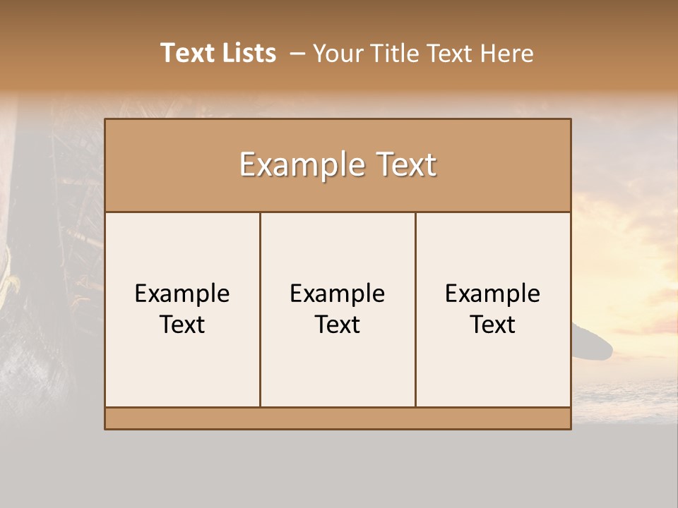 Utthita Balance Sea PowerPoint Template