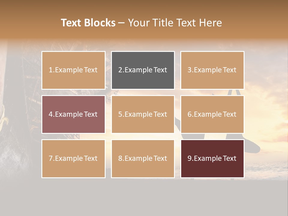 Utthita Balance Sea PowerPoint Template