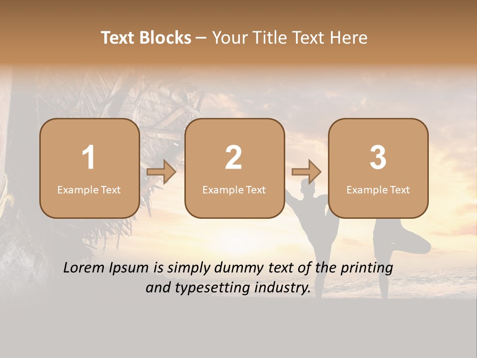 Utthita Balance Sea PowerPoint Template