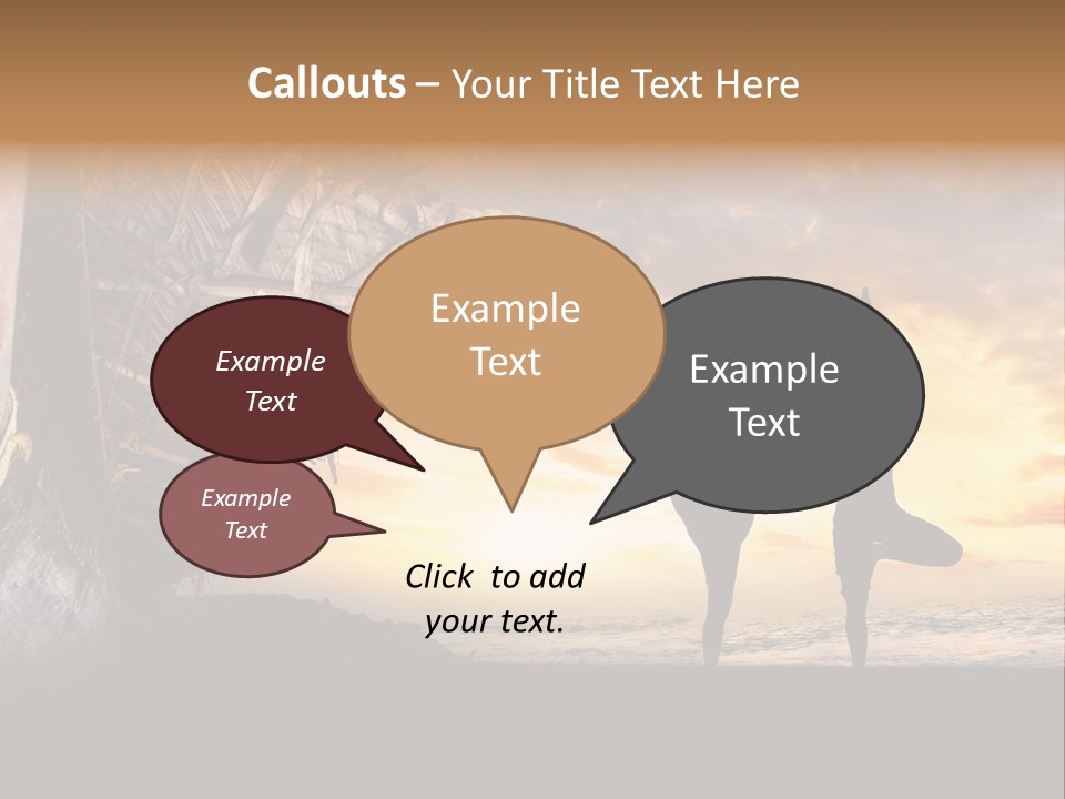 Utthita Balance Sea PowerPoint Template