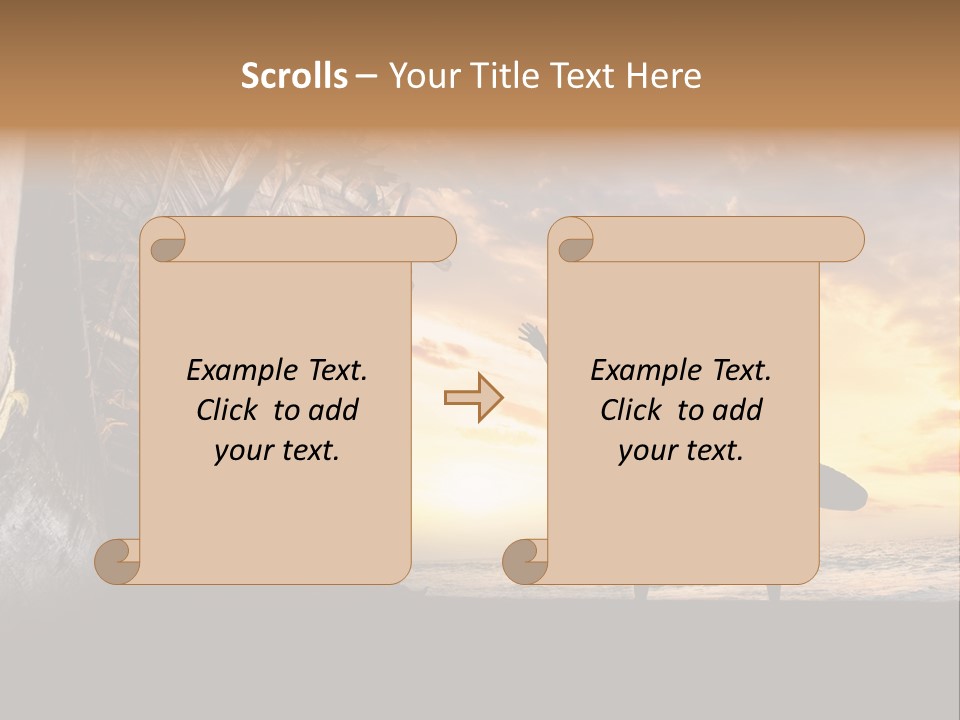 Utthita Balance Sea PowerPoint Template