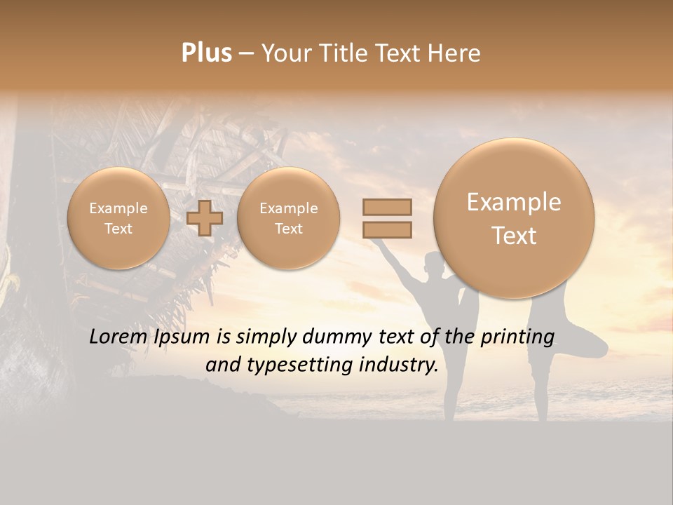 Utthita Balance Sea PowerPoint Template