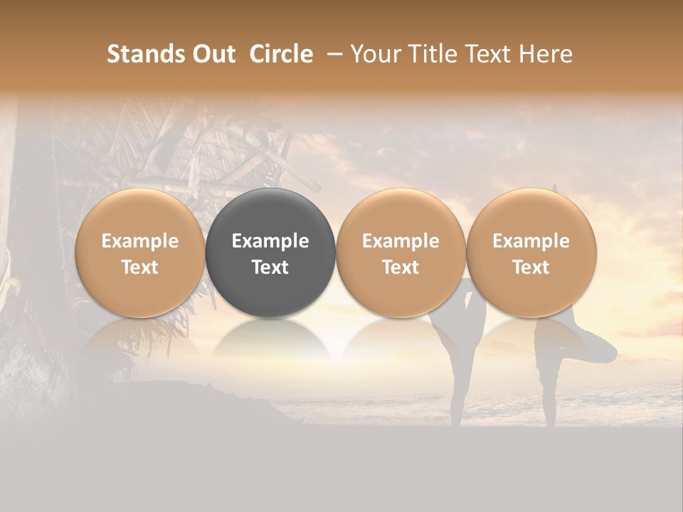 Utthita Balance Sea PowerPoint Template