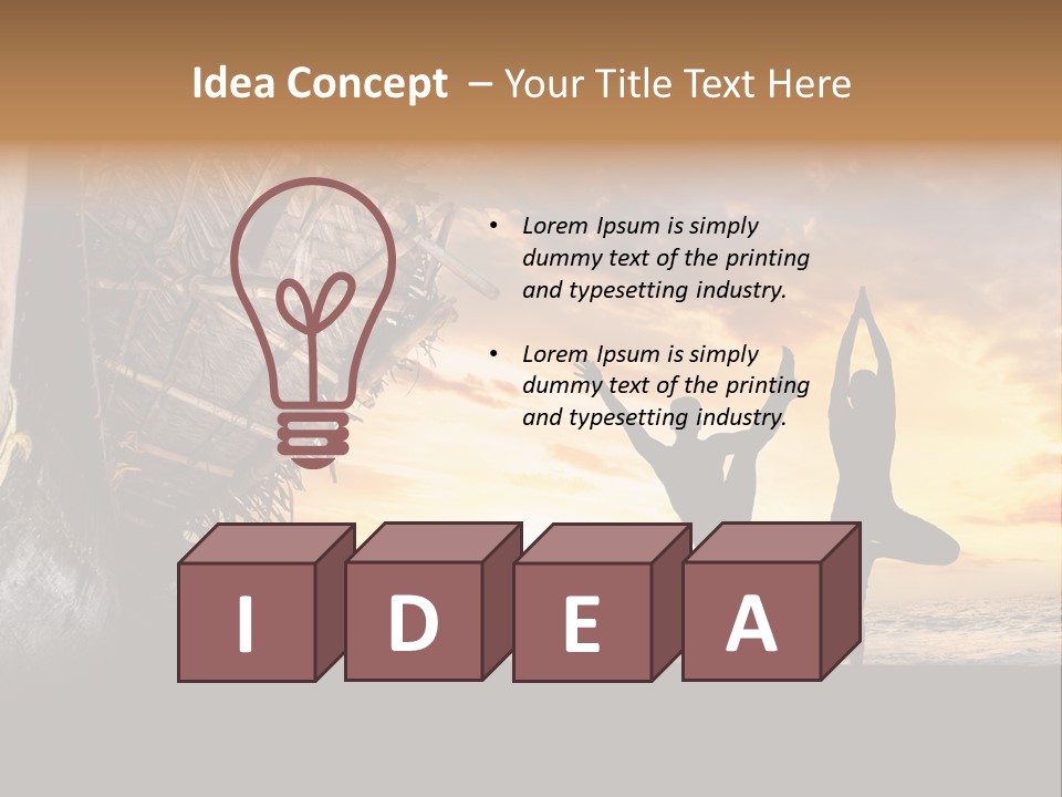 Utthita Balance Sea PowerPoint Template