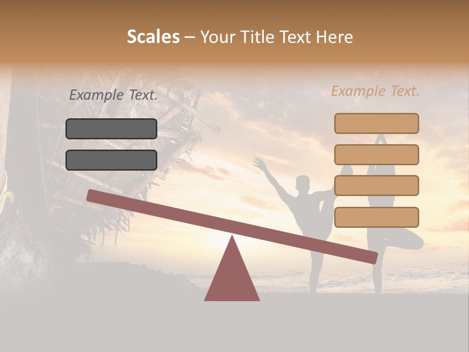 Utthita Balance Sea PowerPoint Template