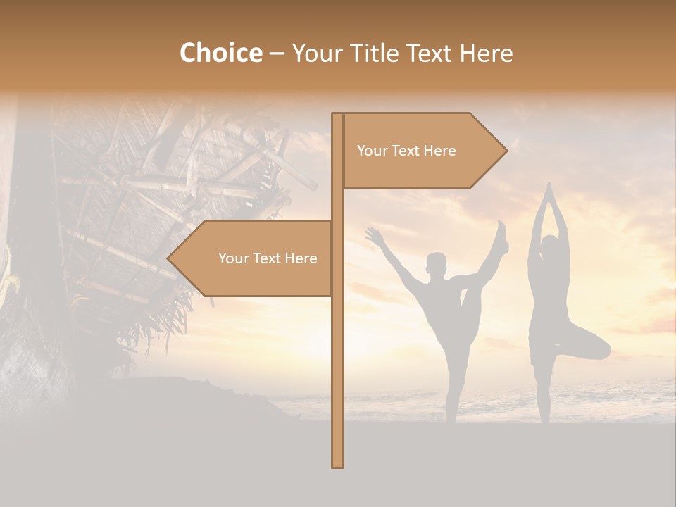 Utthita Balance Sea PowerPoint Template