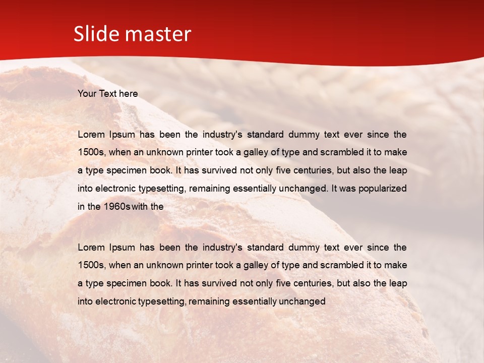 Wheat Baguette Beautiful PowerPoint Template