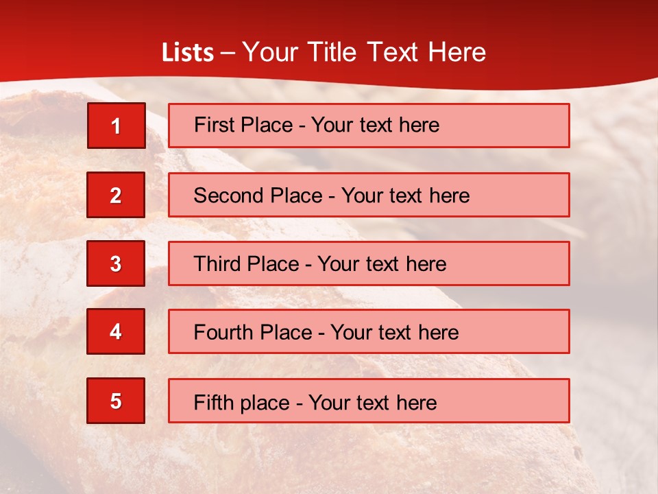Wheat Baguette Beautiful PowerPoint Template