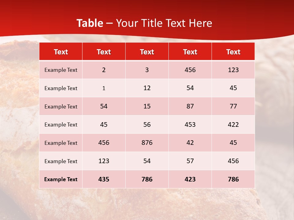 Wheat Baguette Beautiful PowerPoint Template