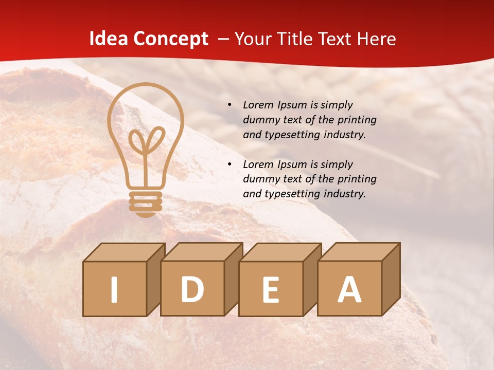 Wheat Baguette Beautiful PowerPoint Template