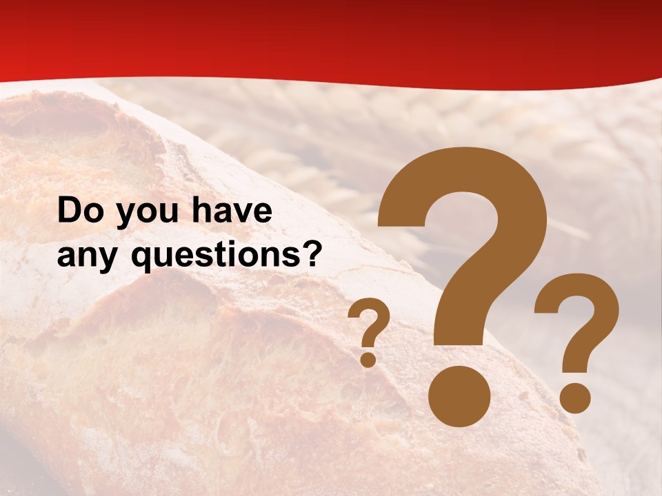 Wheat Baguette Beautiful PowerPoint Template