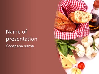 Rustic Cheese Red PowerPoint Template