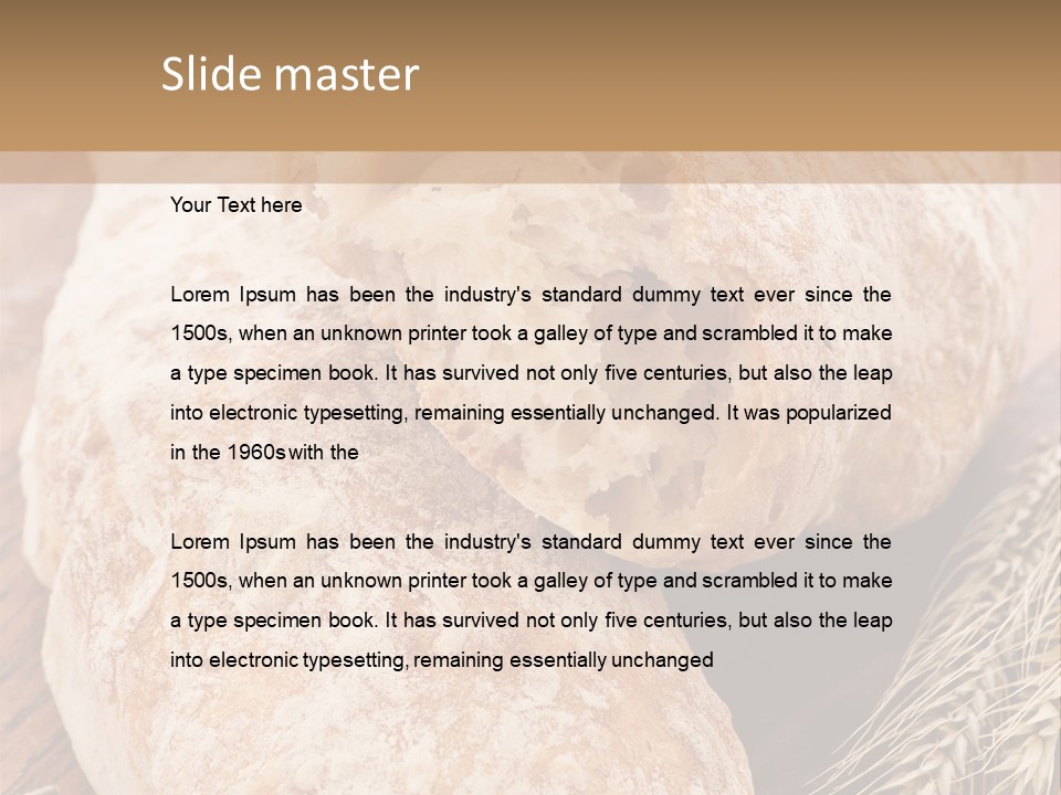 Backen Biologisch Brot PowerPoint Template