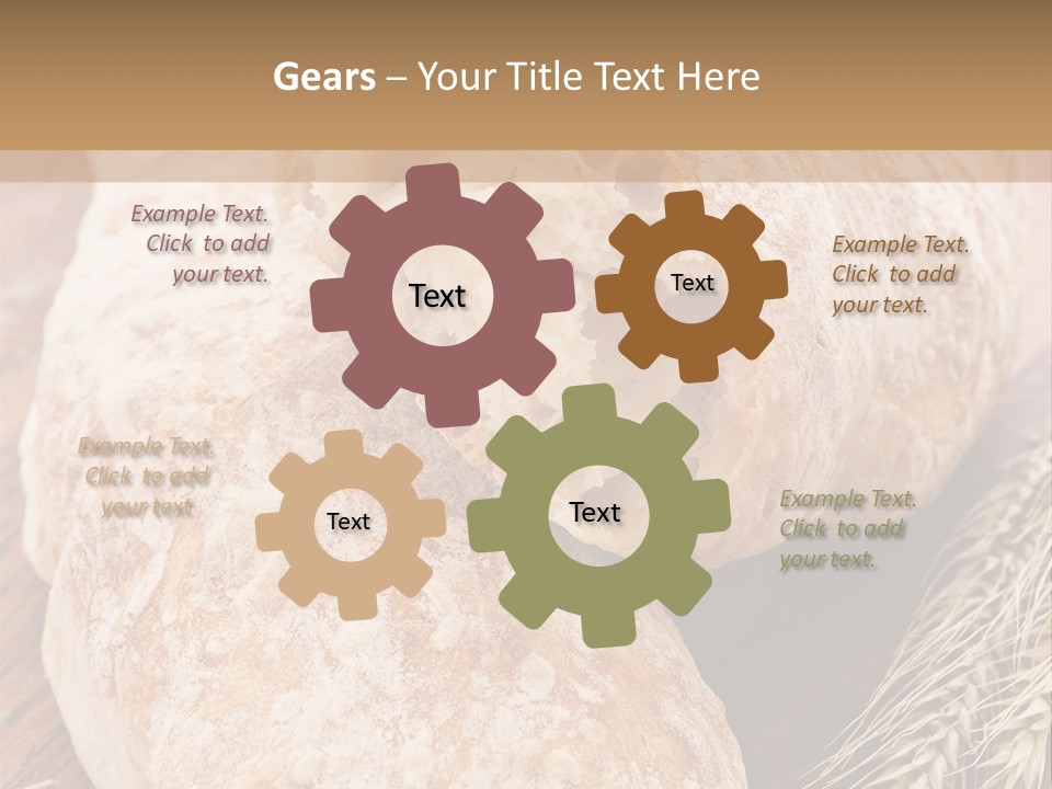 Backen Biologisch Brot PowerPoint Template