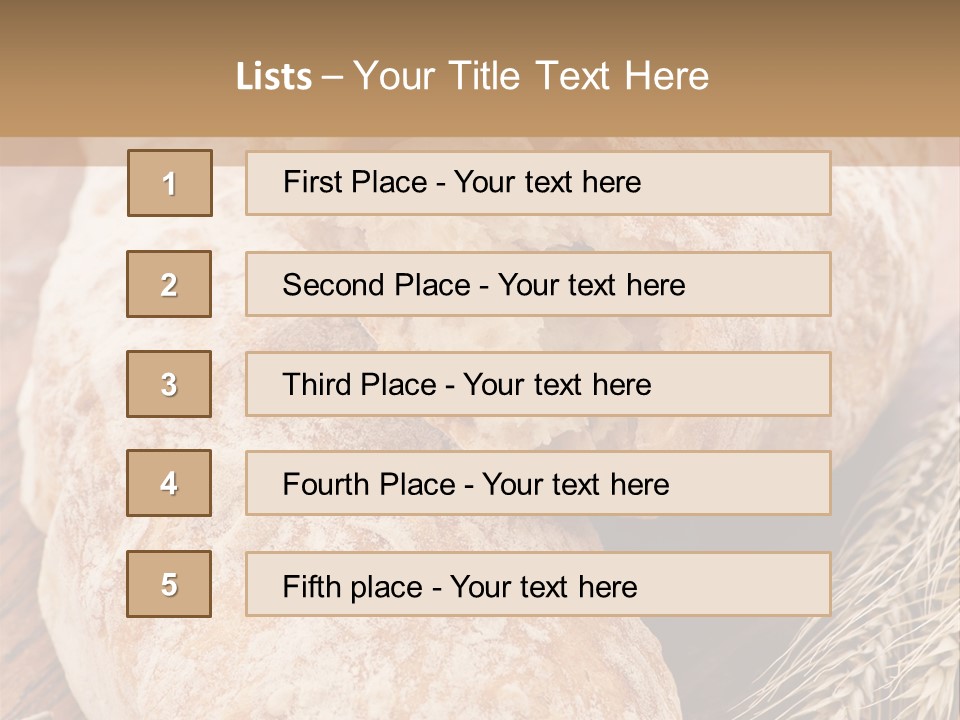 Backen Biologisch Brot PowerPoint Template