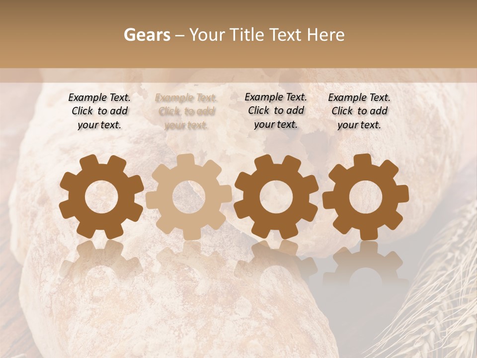 Backen Biologisch Brot PowerPoint Template