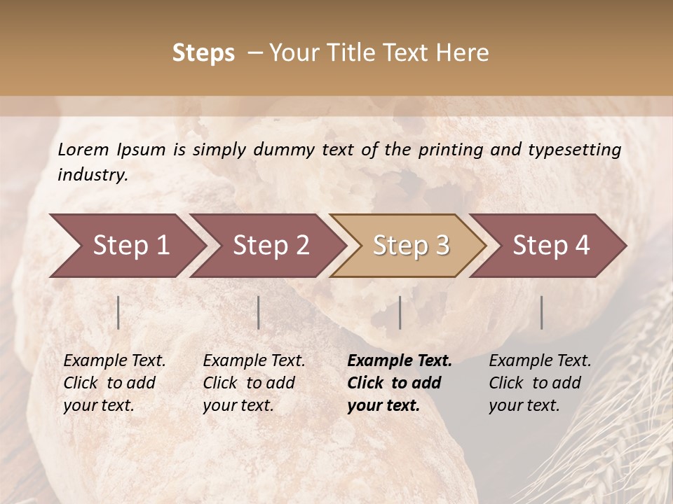 Backen Biologisch Brot PowerPoint Template
