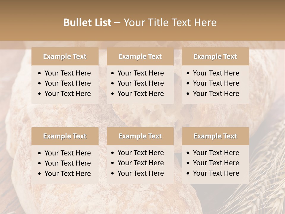 Backen Biologisch Brot PowerPoint Template