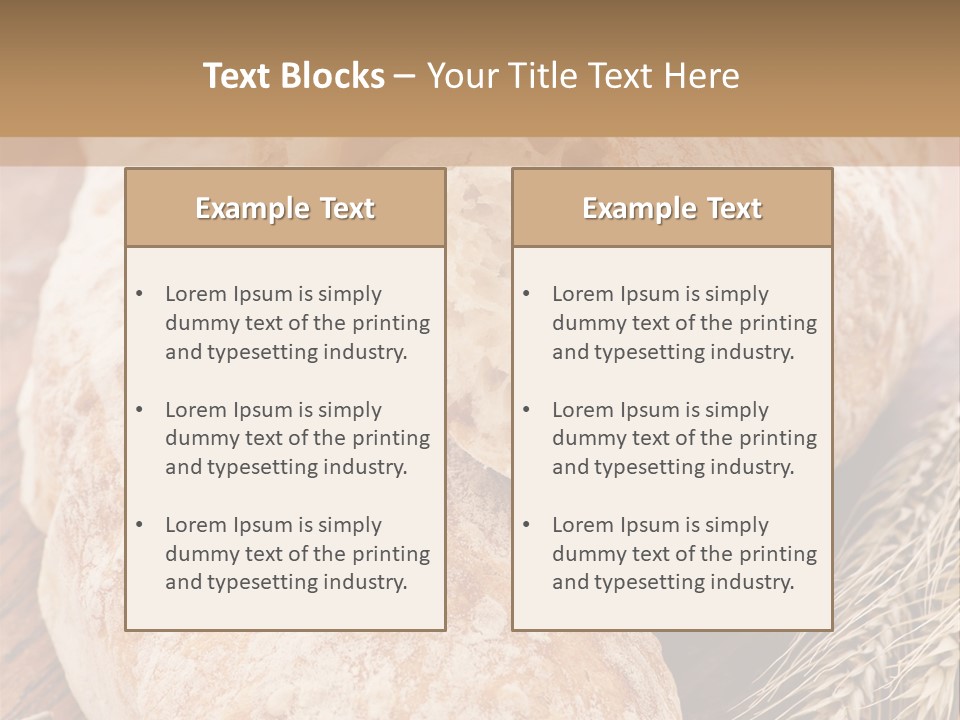 Backen Biologisch Brot PowerPoint Template