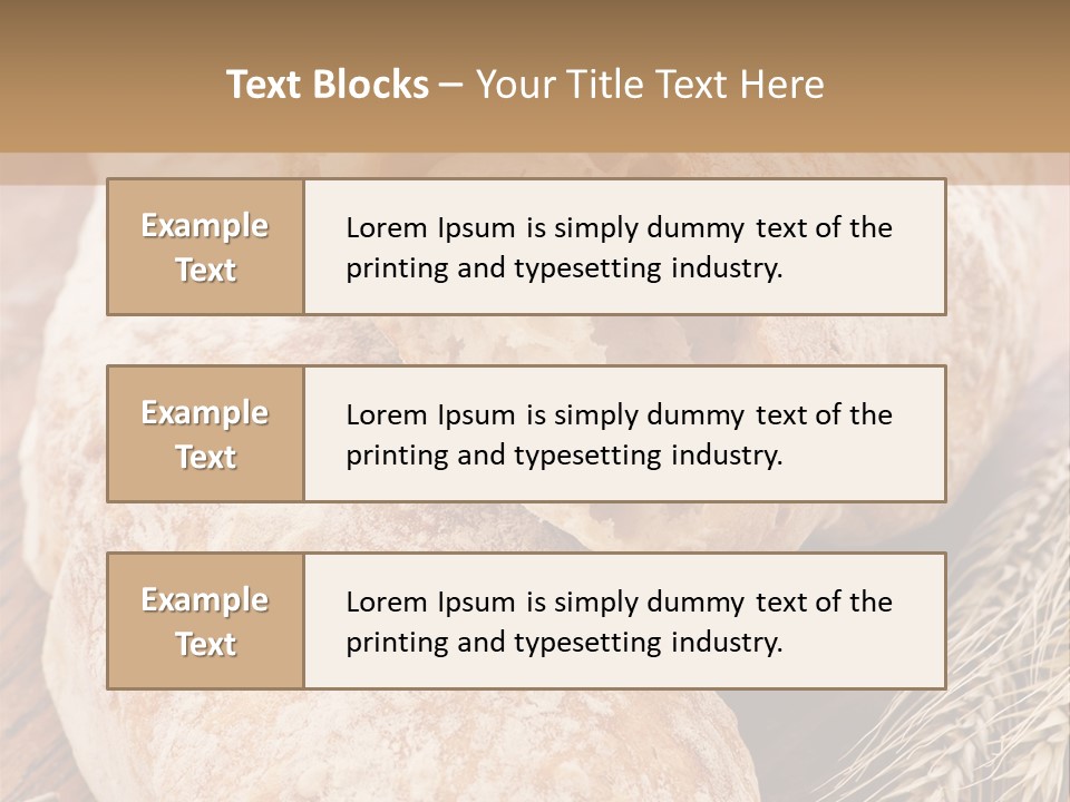 Backen Biologisch Brot PowerPoint Template