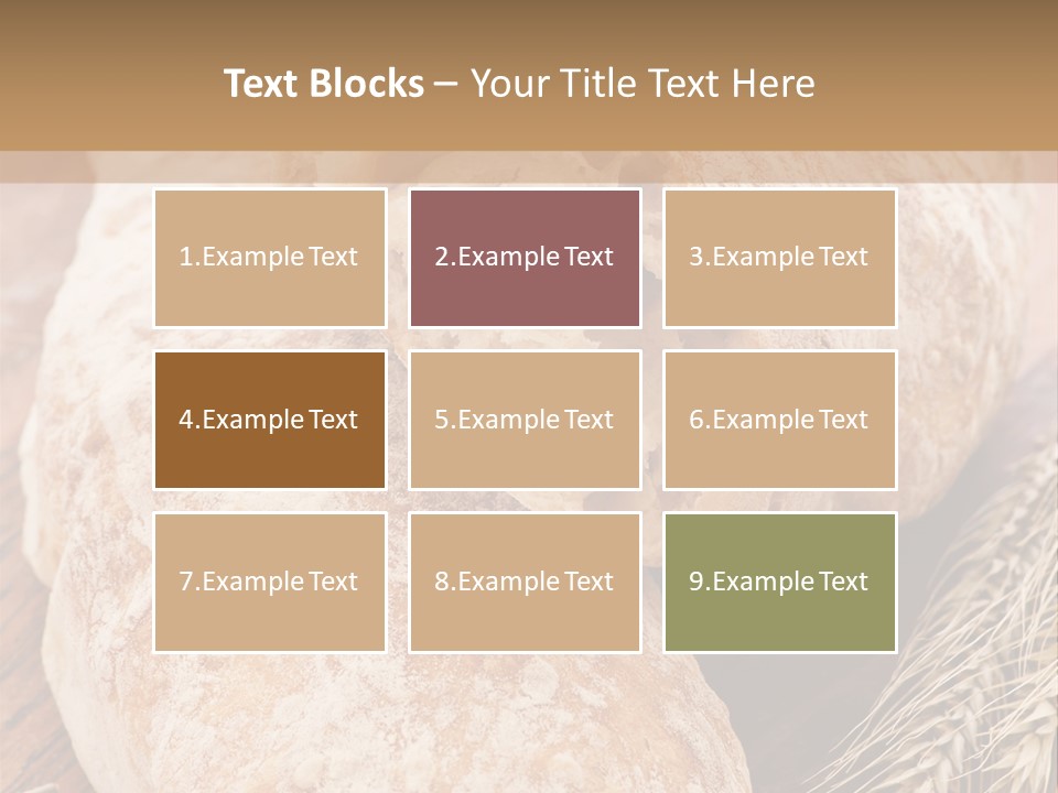 Backen Biologisch Brot PowerPoint Template