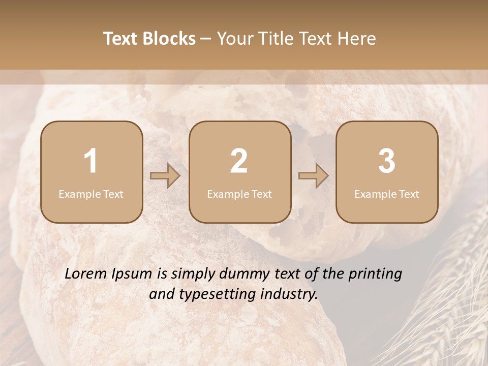 Backen Biologisch Brot PowerPoint Template