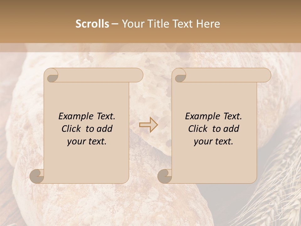 Backen Biologisch Brot PowerPoint Template