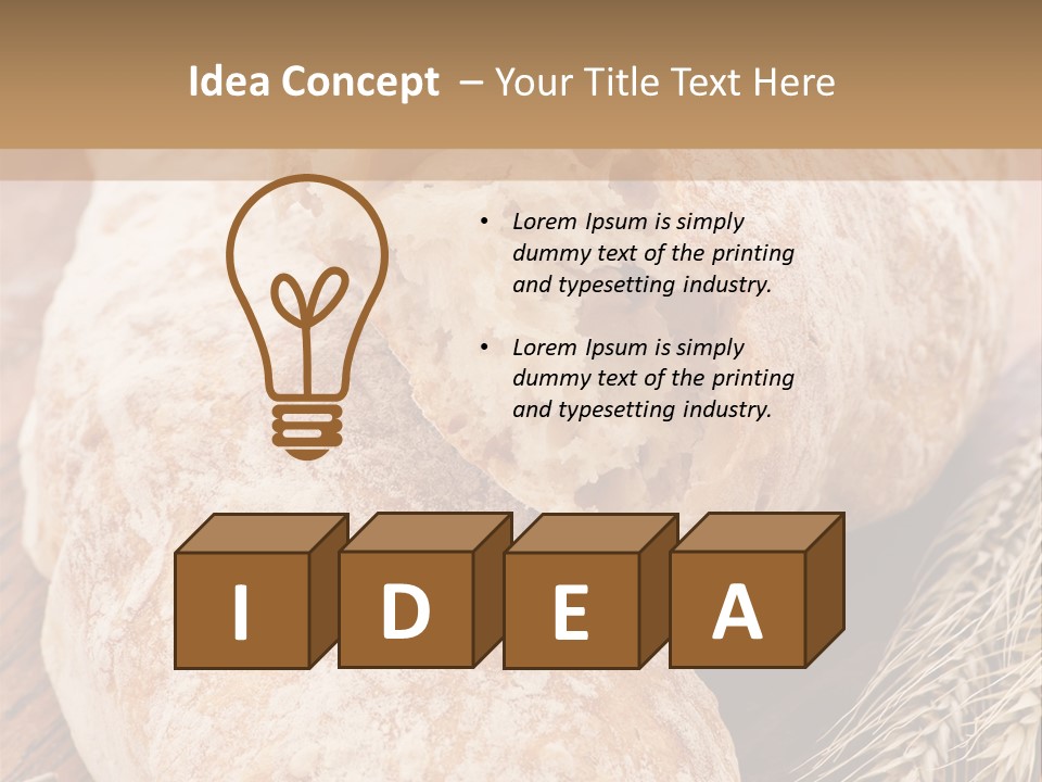 Backen Biologisch Brot PowerPoint Template