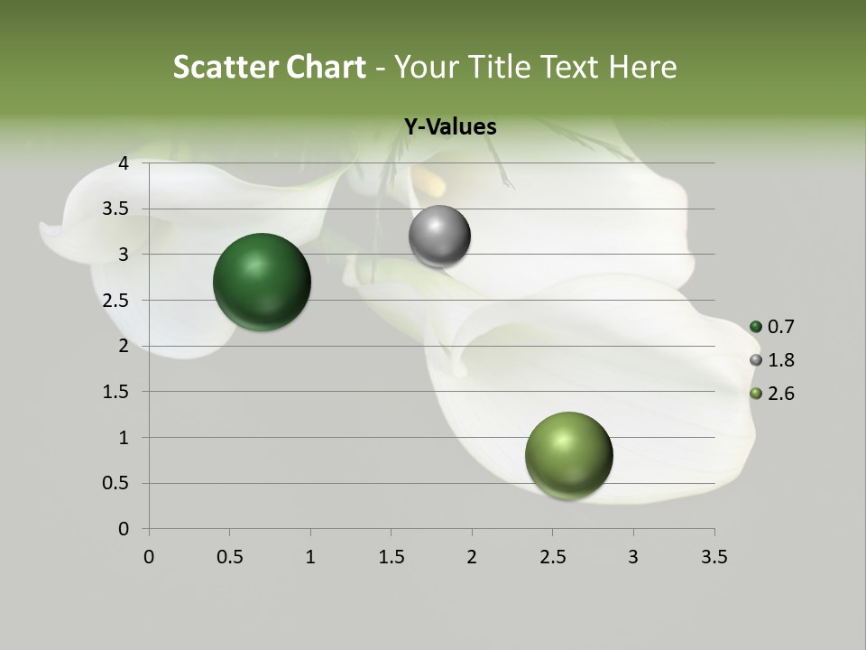 Callas Pflanze Weiss PowerPoint Template