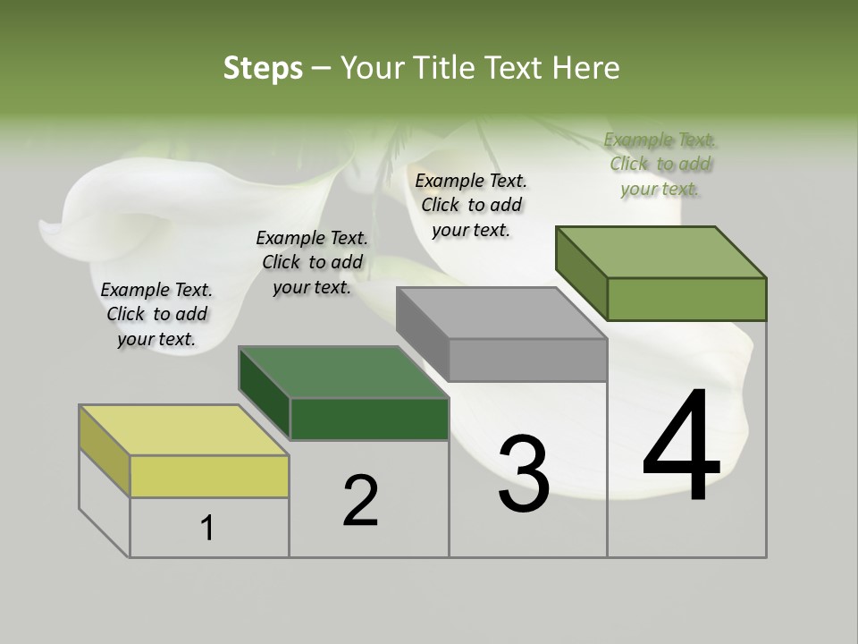 Callas Pflanze Weiss PowerPoint Template
