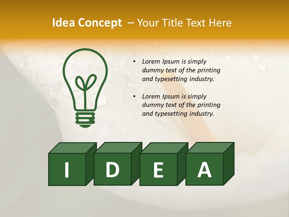 Perfume Bud Fresh PowerPoint Template