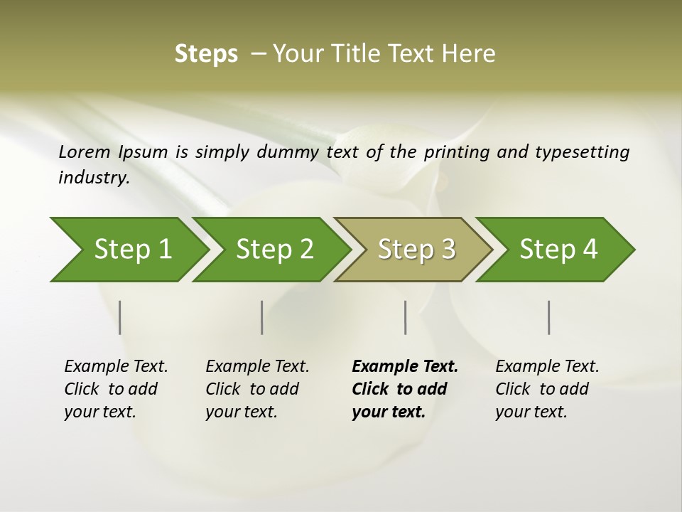 Blumengru Valentinsgru Elegant PowerPoint Template