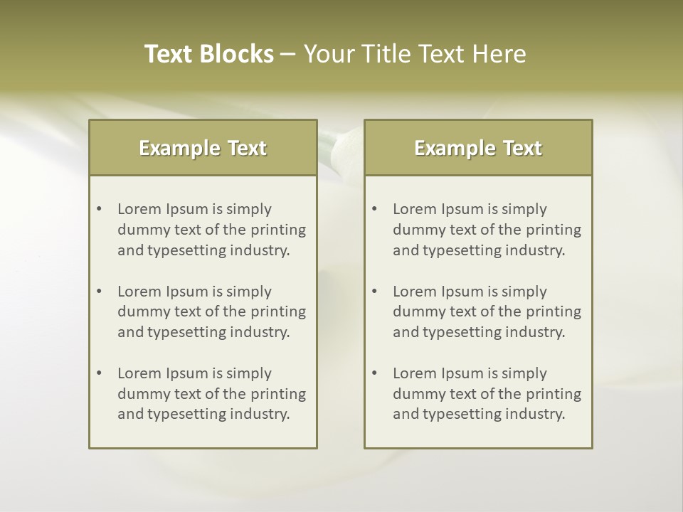 Blumengru Valentinsgru Elegant PowerPoint Template
