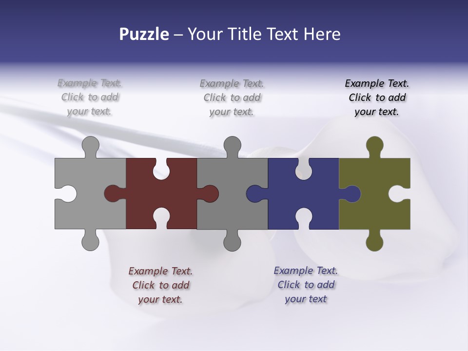 Liebe Formen Zantedeschia Aethiopica PowerPoint Template