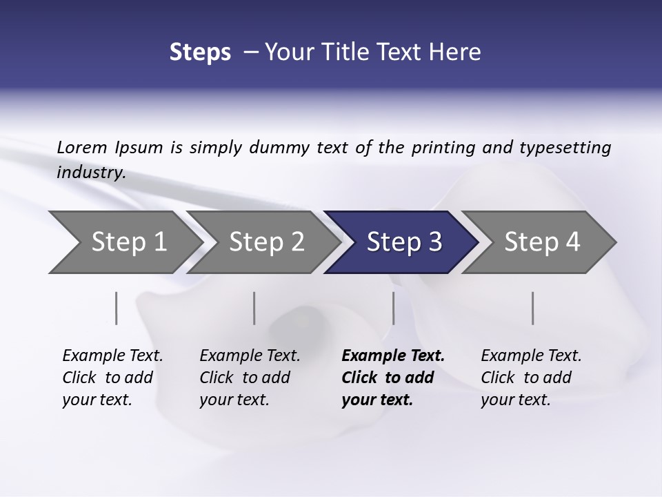Liebe Formen Zantedeschia Aethiopica PowerPoint Template
